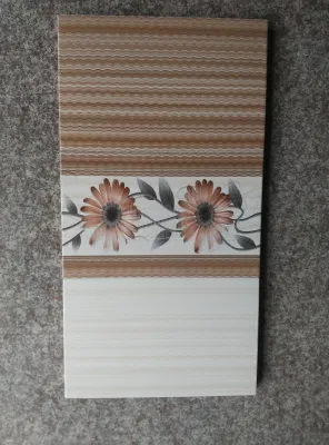 3D Embossed Strip Pattern Ceramic Wall Tile for House Decoration (250*400mm)