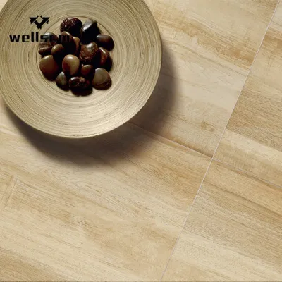 Light Grey 10mm Thickness Bedroom Wood Look Tiles Price of Tile in China Wood Effect Ceramic Floor Tile