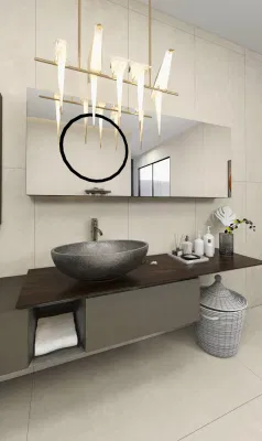 Foshan 750X1500 Floor Tile White and Yellow for Bathroom Anti-Slip, Modern Decoration, Simple Light Luxury Atmosphere