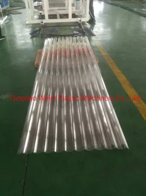Plastic Pet PC Transparent Corrugated Roof Sheet Extrusion Making Machine