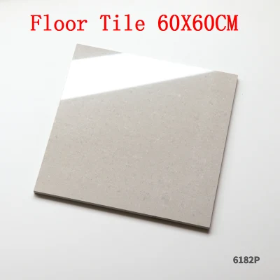 Nano Polished Porcelain Porcelanato 60X60 Cm Ivory White and Black Colour Vitrified Floor Tile Ceramic