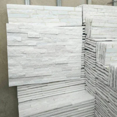 Decorative Stone Pure White Quartzite Wall Tiles