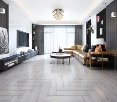 Interior Ceramic Tile Wooden 150X900mm Porcelain Wooden Rustic Floor Tiles Anti-Slip White Brown Gray Wood Look Ceramic Tile