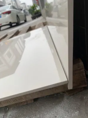 0.8cm Ivory White Polished Tile for Floor and Wall Full Body Tile