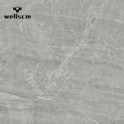 Non Slip Industrial Kitchen Porcelain Floor Tile Light Grey Cement Look Full Body Gray Rustic Tile