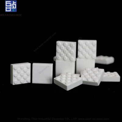 Shore Hardness (HA) 48-65 Anti-Wear Alumina Mosaic Tiles Anti-Slip Square Ceramic Tile