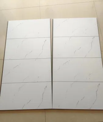 600mm Width White Marble Tile Effect Cutline PVC Shower Bathroom Wall Cladding Panel