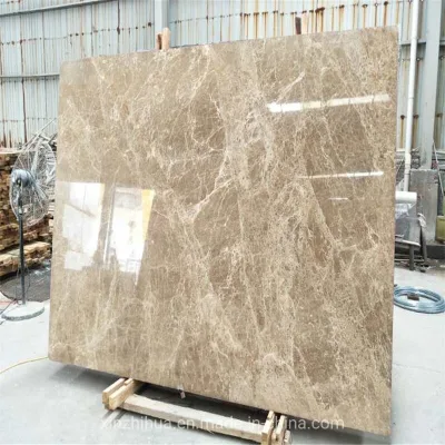 Warm Beige Glossy Marble Slabs Interior Floor Wall Tiles