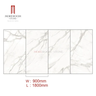 900X1800 Full Body Carrara White Marble Look Big Size Porcelain Tiles