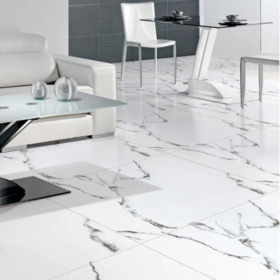 24X24 Inch Foshan High Gloss Snow White Porcelain Floor Tiles