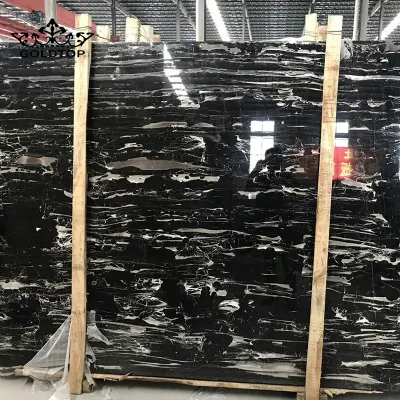 China Supplier Natural Blue/Brown/Grey/Black Portoro Silver White Dragon Marble Tile for Home Interior Floor Wall Tiles Countertops