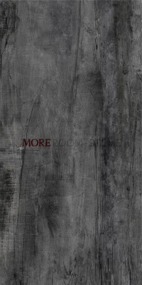 Dark Black Wooden Grain Plank Porcelain Floor and Wall Tile