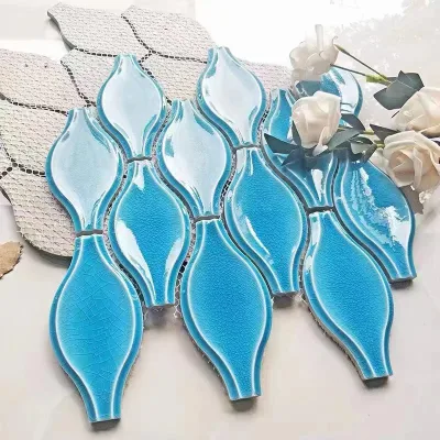 Modern Design Interior Cermic Tile Flooring Glossy Ceramic Mosaic Tile for Project