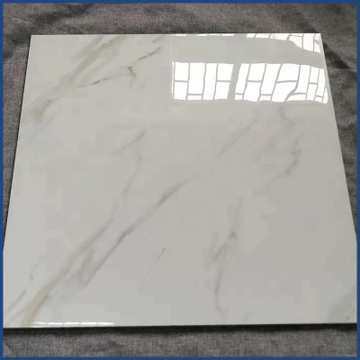 600X600 Modern Villa Marble Look Vitrified Polished Glazed China Porcelain Tile
