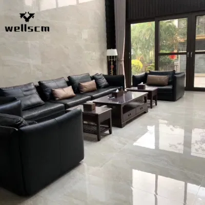 Beige Stone Floor 12X12 Bathroom Ceramic Flooring Tile for Kitchen