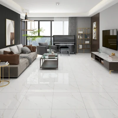 600X600 Polish White Floor Tiles 60X60 for Sitting Room