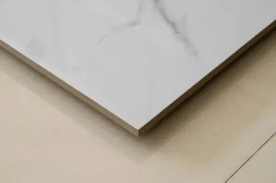 Bathroom Design Textured White Glossy Wall and Floor Ceramic Tile