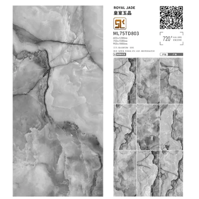 Glazed Porcelain 600 X 1200 mm Floor Tile 60 X 120 Cm Flooring Tile Marble Slab Polished Tile
