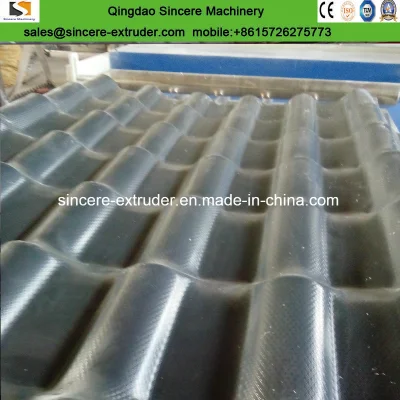 Plastic Double-Layer PVC Corrugated Sheet Roofing Tile Extruder/Machine