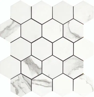 Wholesale China Hallway Design Calacatta Porcelain Mosaic Tile
