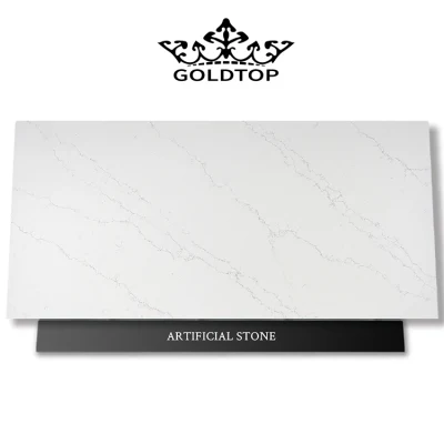 Artificial Polished Quartzo/Honed 3200X1600mm Calacatta White/Black/Grey Venatino Statuario Quartz Tile for Kitchen/Bathroom Slab/Tile/Worktop
