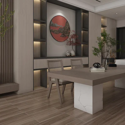 China 3D Inkjet Porcelain Wood Tile Texture for Africa (country)