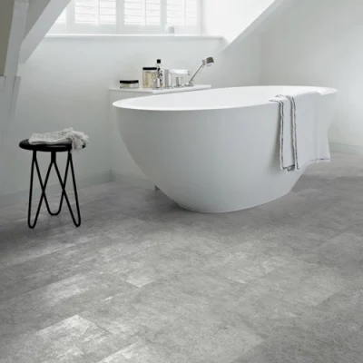 100% Virgin Waterproof Interlocking Stone Plastic Floor and Wall Vinyl Tile