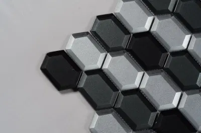 Mixed Color Cold Spray at The Bottom Mosaic Tiles