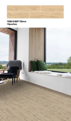 Foshan Wood Look Ceramic Flooring Tile for Home Decoration (800*150mm)