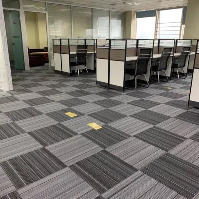 50X50 3D Modern Luxury Soft Large Living Room Plastic PVC Flooring Mat Area Rug Hotel Carpet Tiles