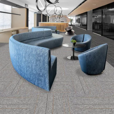 Polypropylene Floor Commercial Living Room Square Tiled Carpets