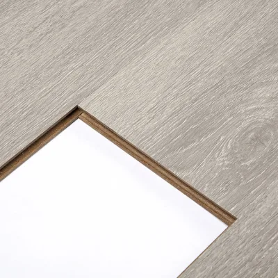 New Matt Gloss HDF Laminate Flooring Tile Supplier with V-Groove Waxed