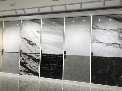 60X120cm Yellow Glossy Marble Tiles for Floor and Wall Indoor and Outdoor Glazed Porcelain Floor Tiles