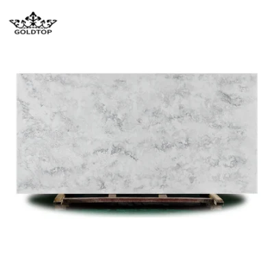 6002 Cement Grey Kitchen Cabinet Island Worktop Table Tops Black Bathroom Vanity Countertops Wall Panels Artificial Stone Slab Quartz Tiles