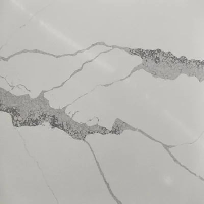 Wholesale Floral White Marble Stone Flooring Big Slab Tile for Bathroom Quartz Stone Slabs