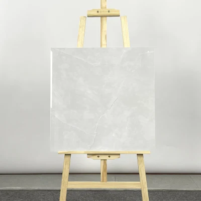 Most Popular 24X24 Glossy Light Grey Polished Porcelain Floor Tiles 600X600 Polished