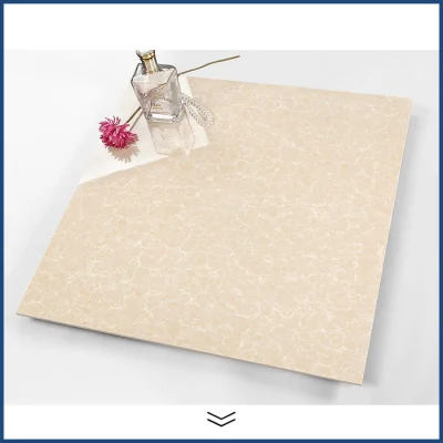 600X600/24X24 Beige Polished Porcelain Marble Tiles