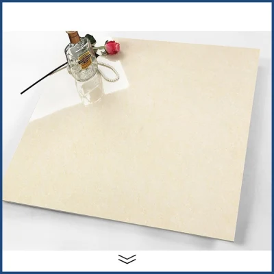 600X600/24X24 Beige Polished Porcelain Marble Tiles
