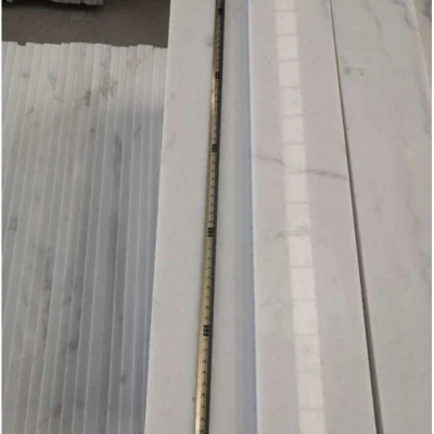 Competitive Price China Bianco Carrara Marble Tile for Floor/Wall/Kitchen/Stair Area Decoration