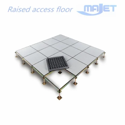 Anti-Slip Ceramic Steel Raised Access Floor Tiles Easy Install Stone Patterm