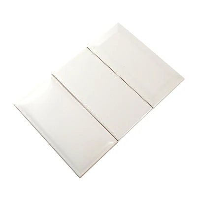 White 75X150mm Modern Kitchen Backsplashes Design Glazed Ceramic Subway Wall Tiles