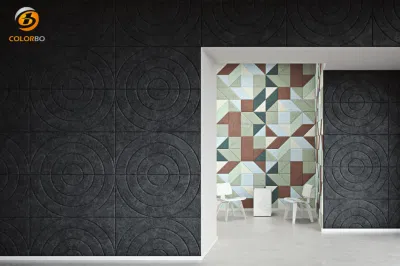 High Quality Square Made In China Decoration Ceiling Board Acoustic Wall Tiles