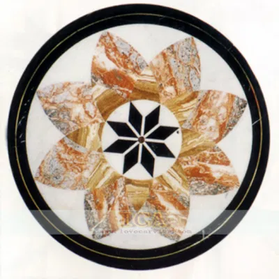 Classical Pattern Round Design Floor Tile Feature Tiles for Bathroom and Kitchen Floor Decoration