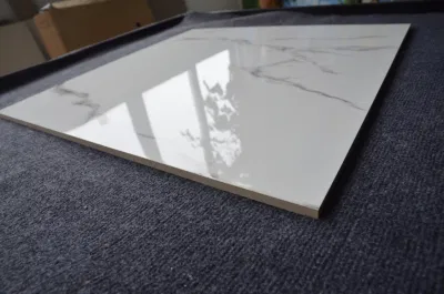 Marble Look Polished Porcelain Tile White 600*600
