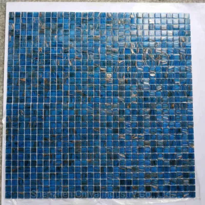 Glazed Aqua Blue Swimming Pool Water/Feature Decoration Ceramic/Glass/Crystal/Stone Mosaic Tiles