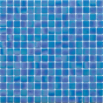 Symphony Navy Blue Iridescent Home decoration Design Element Colorful Swimming Pool Tile Glass Mosaic Manufacturer