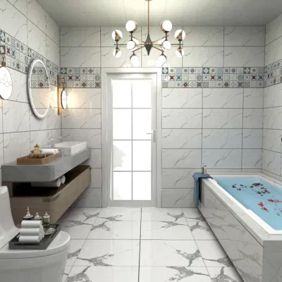 Hot Sell White Glazed Kitchen Bathroom Ceramic Wall Tile