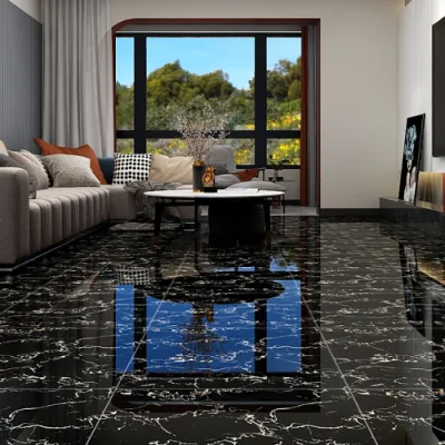 Pisos Porcelanato Porcelain Floor Black Full Body Black Porcelain Marble Flooring Tiles