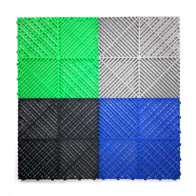 Plastic Non-Slip Interlocking Garage Floor Tiles for Basement Swimming Car Parking