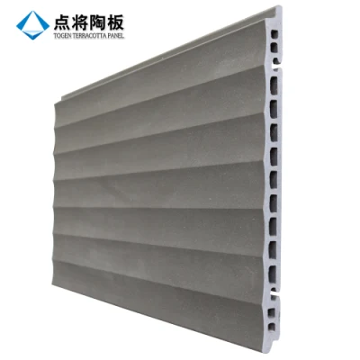 18mm Wave Surface Terracotta Clay Panel Tile for Curtain Wall